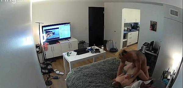  Hidden Camera catches cheating BLM Neighbor Fucking My Teen Wife in My own Bed